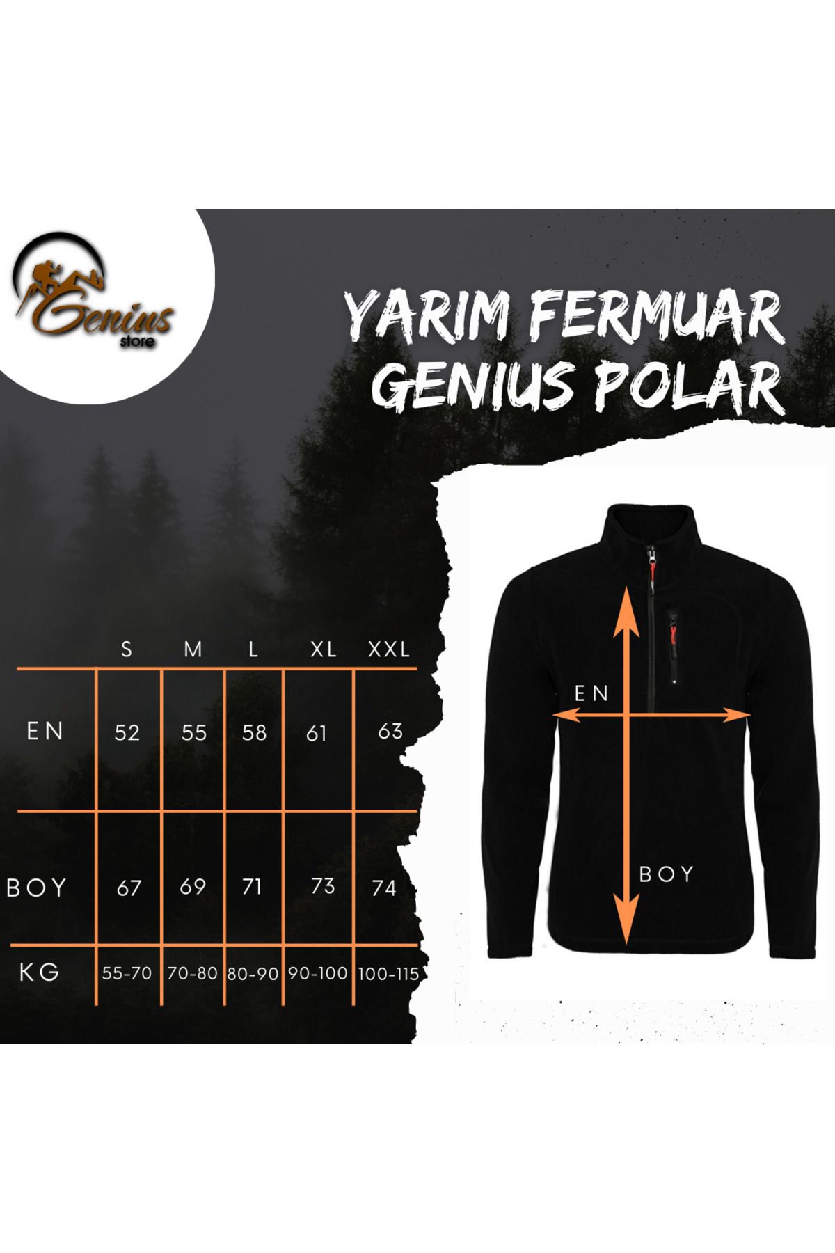 Store%20Kadın%20Polar%20Yarım%20Fermuarlı%20Outdoor%20Cepli%20Spor%20Polar