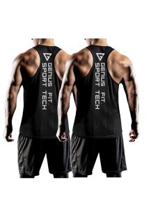 2’li Paket Erkek Dry Fit Y-back Gym Fitness Sporcu Atleti Genıus-fıt2